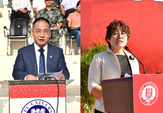 7教师代表韩田鹿、田晓燕发言